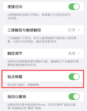 博兴苹果授权维修站分享iPhone轻点无法唤醒怎么办 