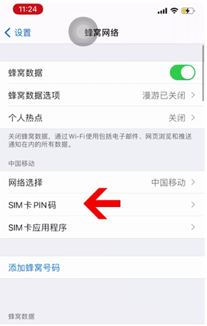 博兴苹果14维修网分享如何给iPhone14的SIM卡设置密码 